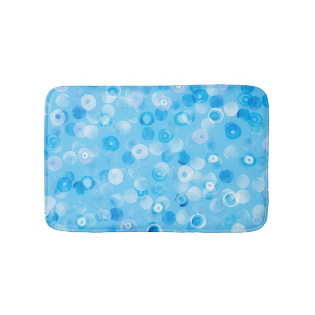 Vintercirklar: Abstrakt Polka dots. Badrumsmatta (Framsidan)