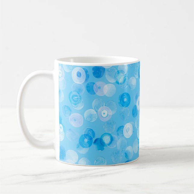 Vintercirklar: Abstrakt Polka dots. Kaffemugg (Vänster)