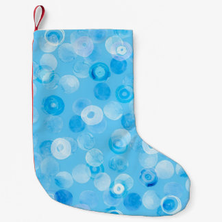Vintercirklar: Abstrakt Polka dots. Liten Julstrumpa