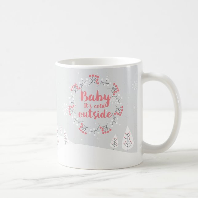 Vintercitat "Baby it's cold outside" Kaffe kopp (Höger)
