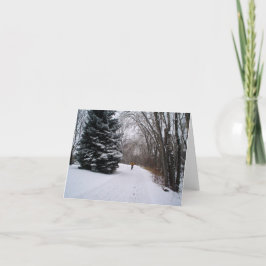 Vintercykelkort Helgkort