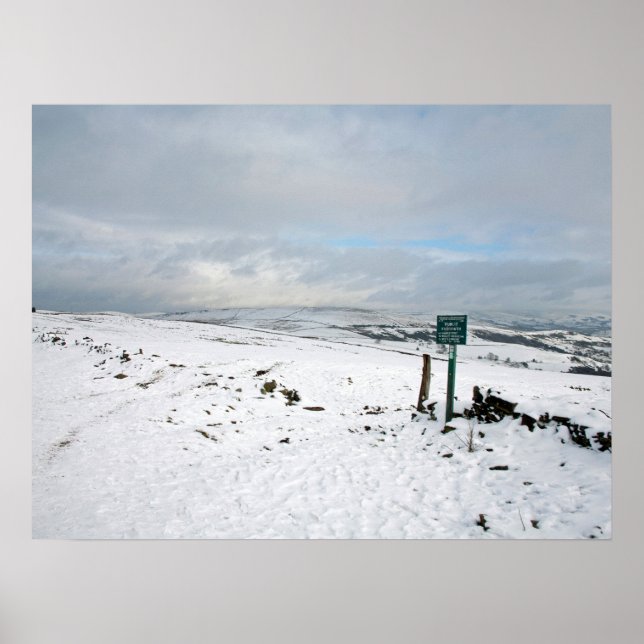 Vinterdag Bowstonegate vykort Poster (Framsidan)