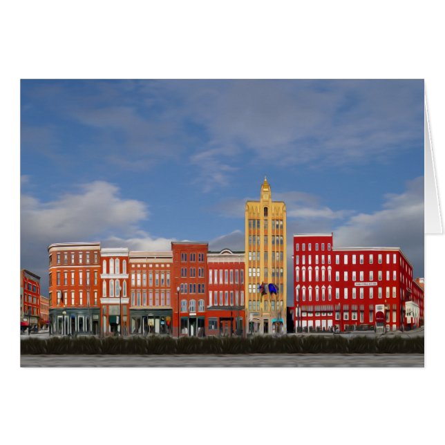 vinterdagen i Rutland Vermont Hälsningskort (Framsidan Horizontal)