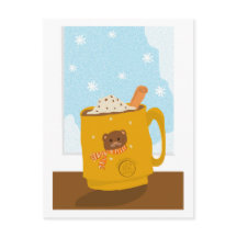 Vinterdagen med Bear Mugg-kakao