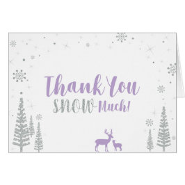 Vinterdagen - tackkort - Lila och Silver OBS Kort