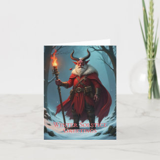 Vinterdagjämning Grattiskort Tiefling Helgkort