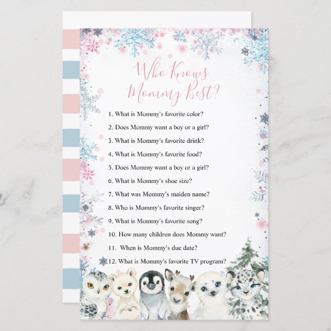 Vinterdjursartiklar för träd som känner till Mamma (Fram/baksida)