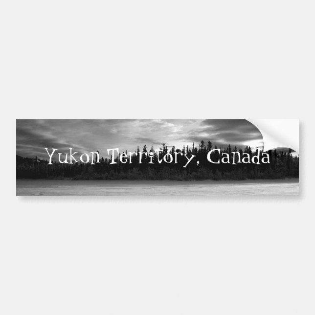 Vinterdrama; Yukon territorium, Kanada Bildekal (Framsidan)