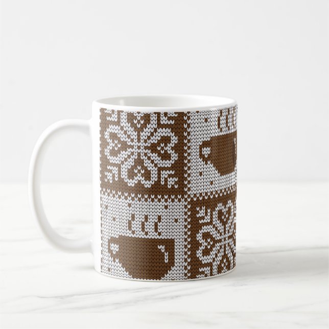 vinterdryck kopp: hett mönster. kaffemugg (Vänster)