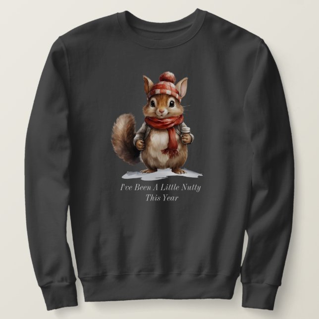 "VinterEkorre Tröja Lång Ärmad Tröja (Design framsida)