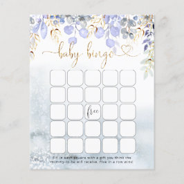 Vinterelefant babydusch Bingo Game