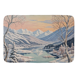 Vinterens lugn badrumsmatta