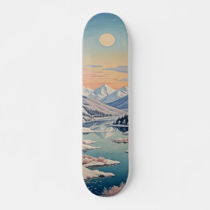 Vinterens lugn mini skateboard bräda 18,5 cm