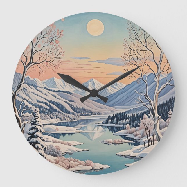 Vinterens lugn stor klocka (Framsida)