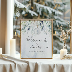 Vintereukalyptus råd och önskningar för Nygifta Poster