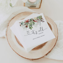 Vinterevergreen Baby duschnapkins