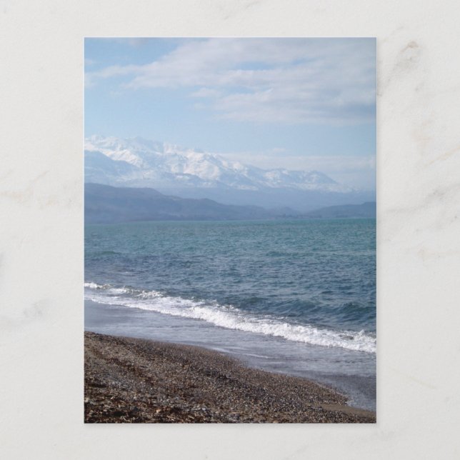 Vinterfack - vykort (Framsida)