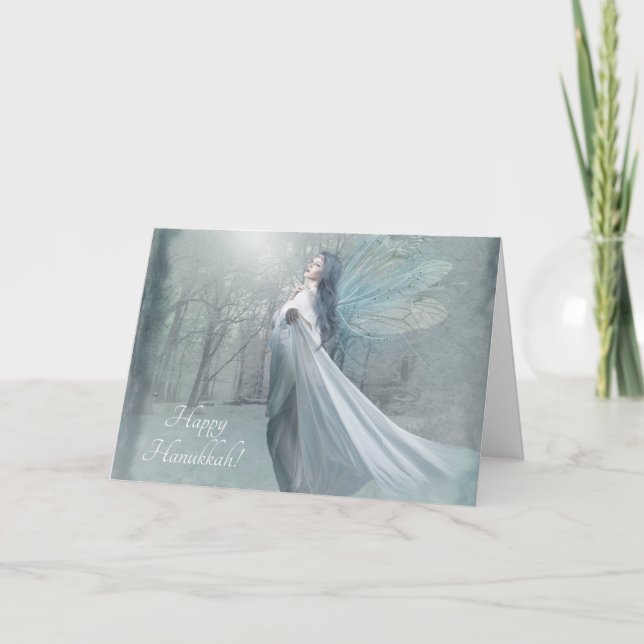 vinterfader snö helgkort (Framsida)