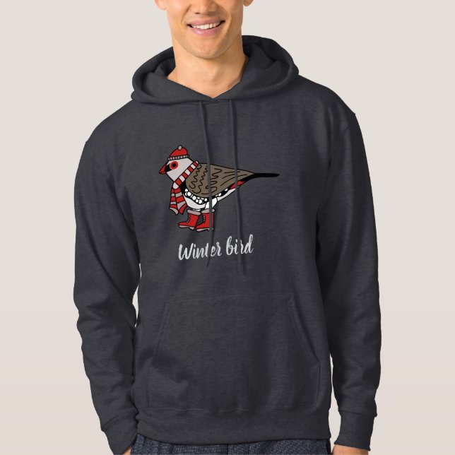 Vinterfågel Hoodie (Framsida)