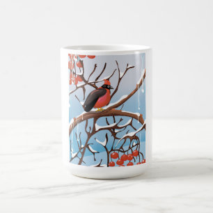 vinterfågel kaffemugg
