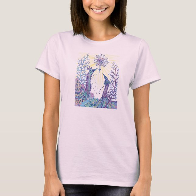 Vinterfåglar T Shirt (Framsida)