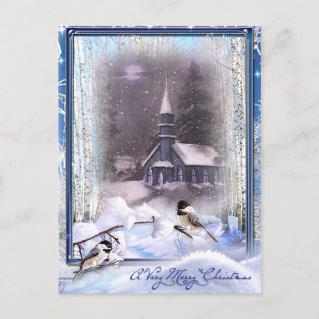 Vinterfåglar Vykort (Framsida)