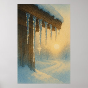 Vinterfärg 5, ljus, Säsong-utskrift Poster