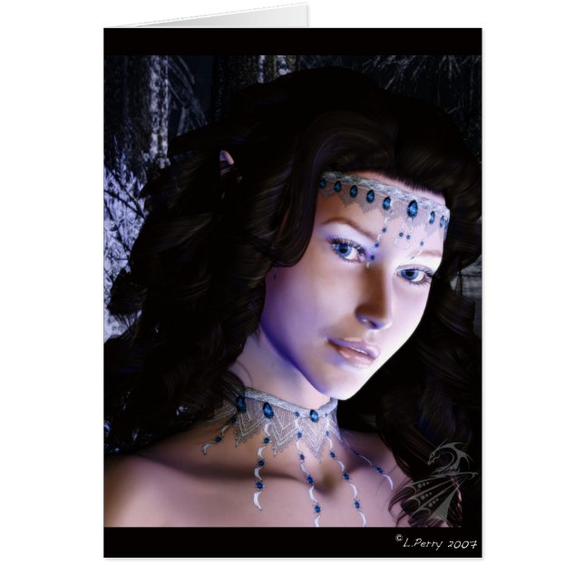 Vinterfe Hälsningskort (Framsidan)