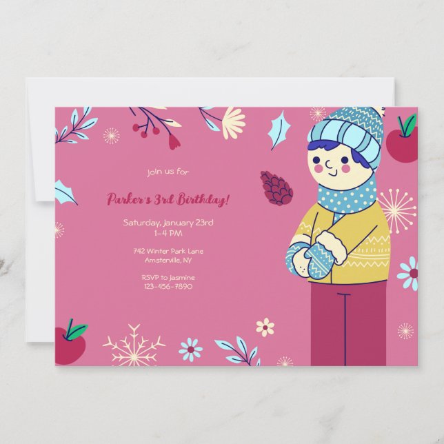 Vinterfestinbjudan Inbjudningar (Framsida)