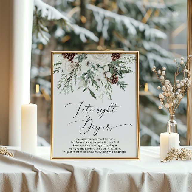 Vinterfestive foliage Late night diaper match Poster (Skapare uppladdad)