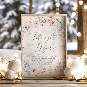 Vinterfestive Late-dagstidningsspel Poster