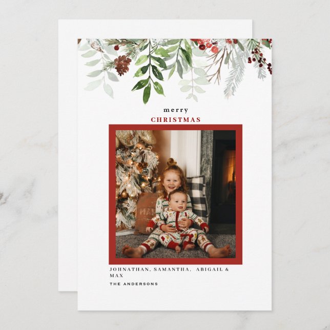 Vinterfilm Foto Modern jul (Fram/baksida)