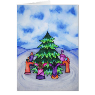 Vinterfirande Hälsningskort