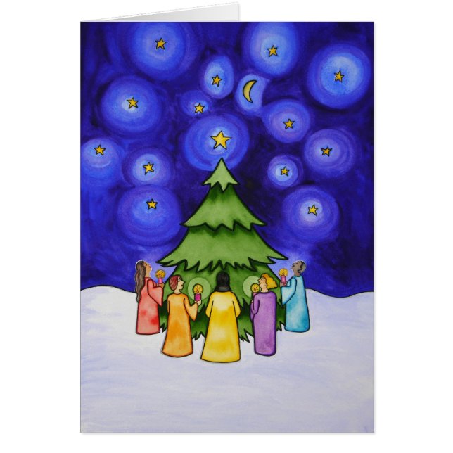 Vinterfirande II Hälsningskort (Framsidan)