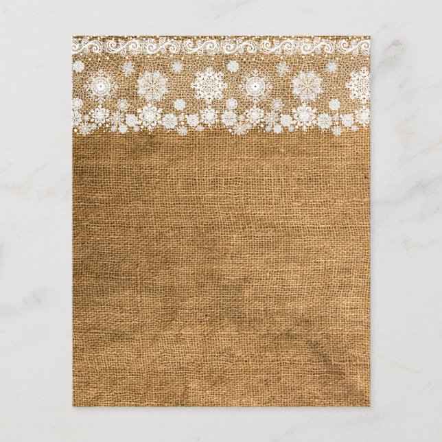 Vinterfirande julpersonlig flyer (Framsidan)