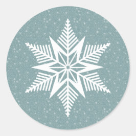 Vinterflammerande dekal runt klistermärke