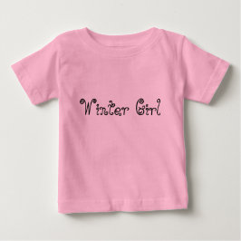 Vinterflicka typografi tutu baby bodysuit tee