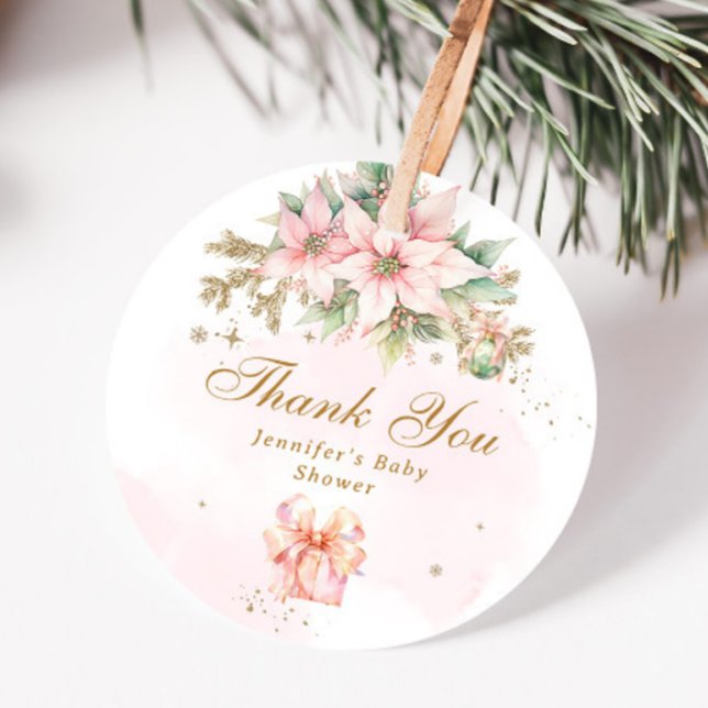 Vinterflickdusch tack för en gigantisk vintertjej gåvor etiketter (Skapare uppladdad)