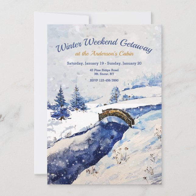 Vinterfloden Bron Inbjudan (Framsida)