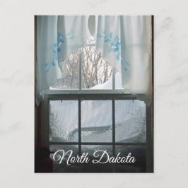 Vinterfönstervy Vykort