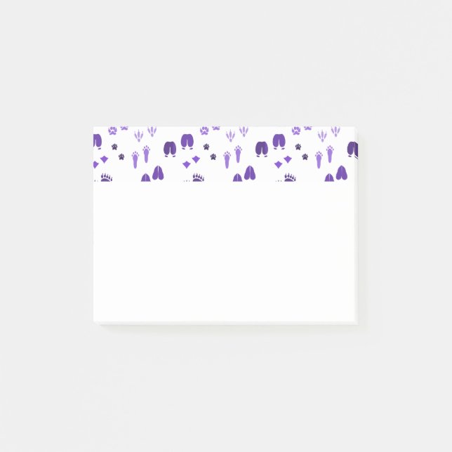 Vinterfotavtryck Post-it Block (Framsida)