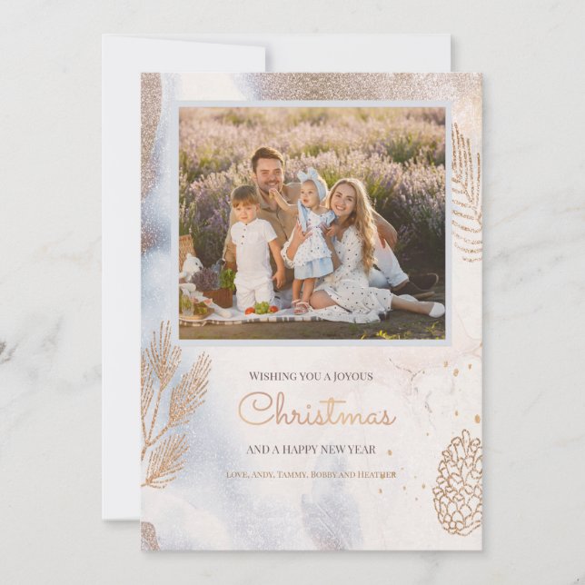 Vinterfotokort Julhälsningar Julkort (Framsida)