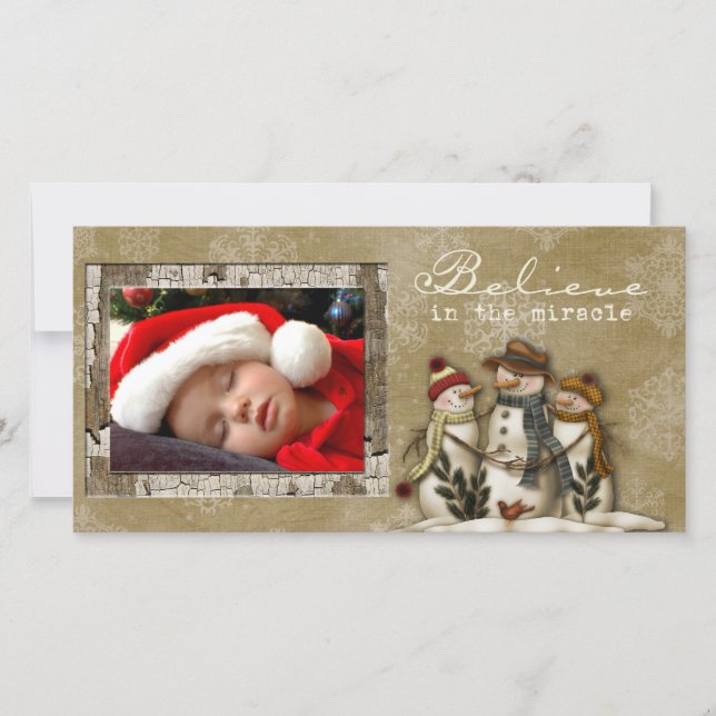 vinterfotokort julkort (Framsida)