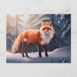 Vinterfox vykort