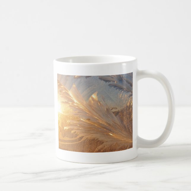 Vinterfrost på glas kaffemugg (Höger)