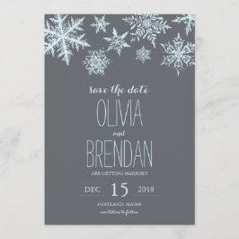 Vinterfrost Snöflingor | Spara datum Spara Datumet