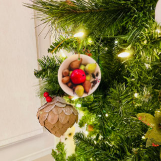 Vinterfrukter - Keramiska prydnadsföremål Julgransprydnad Keramik