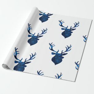 Vinterfullvuxen hankronhjort presentpapper
