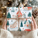 Vintergårdens Pappra julafton - Rustic Presentpapper<br><div class="desc">Ta den fredliga charmen från en vinter på landsbygden till era helgdag med denna julomslutning på gårdarna på vintern papper. Med en bild av mysiga stuktur, träd som täcks av snö och ett jordlandskap i, fångar denna pappra inslagning vintern. Perfekt för dem som kärlek värmen om land och de traditionella...</div>