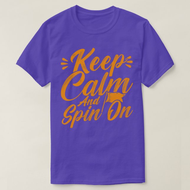 Vintergardets Behålla Lugn och centrifugering på F T Shirt (Design framsida)
